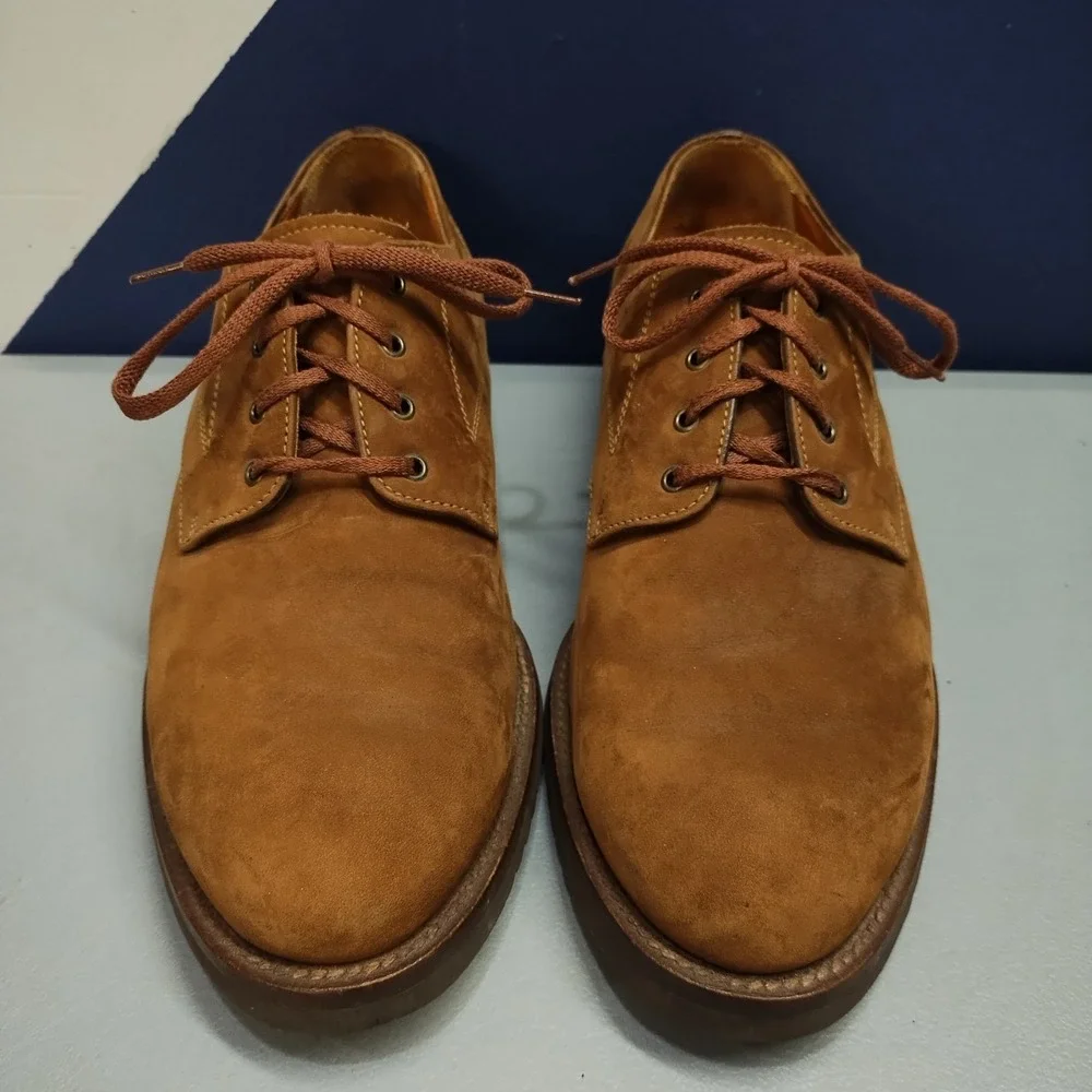 To Boot New York Oxford Shoes Mens US Size 9 Brown Comfort Almond Toe Italy Made
